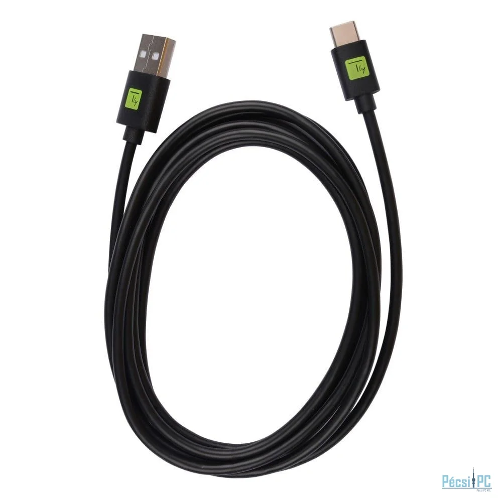 TECHLY  USB 3.1 A Male / USB-C Male Cable 2m Black