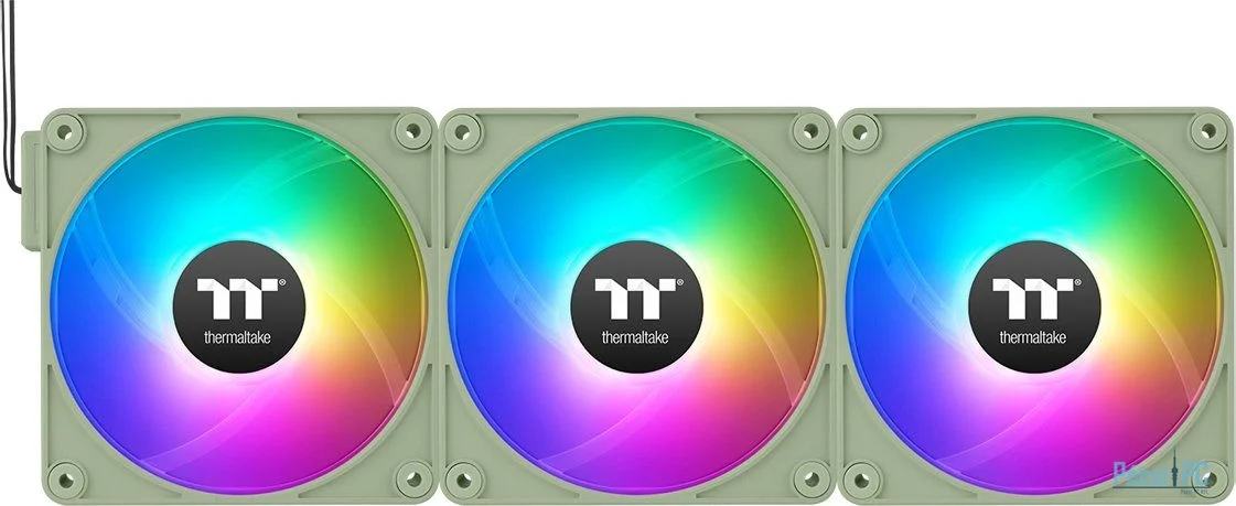 Thermaltake CT120 EX ARGB Sync PC Cooling Fan Matcha Green (3-Fan Pack)