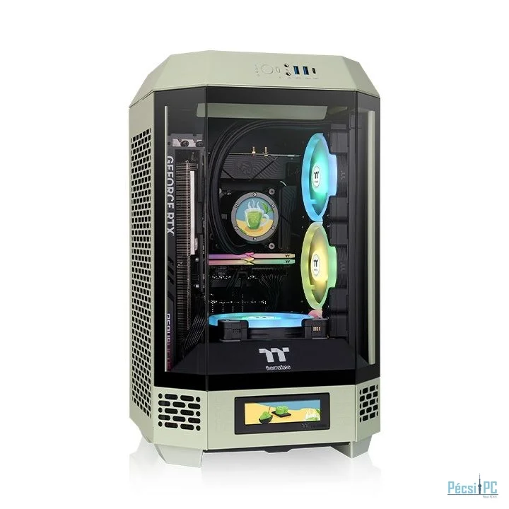 Thermaltake The Tower 250 Mini Tower Chassis Tempered Glass Matcha Green
