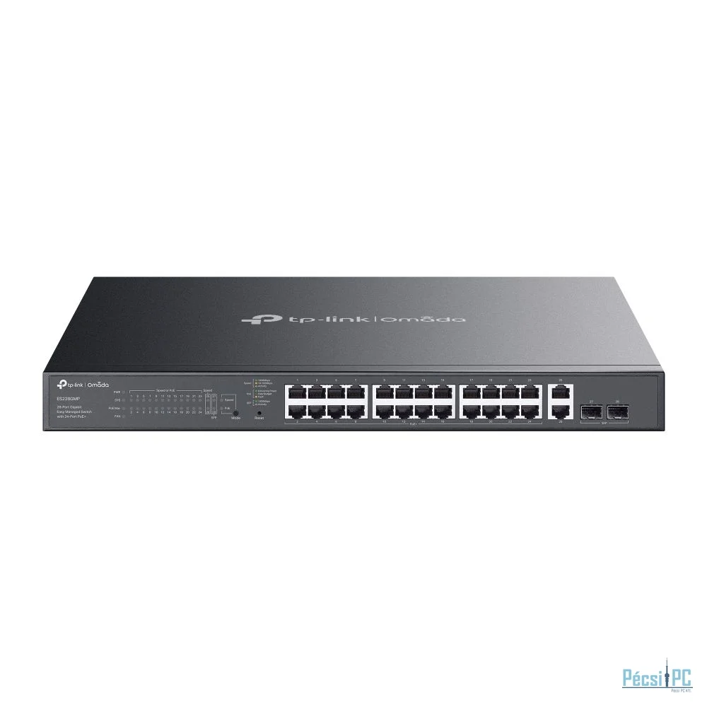 TP-Link ES228GMP Omada 28-Port Gigabit Easy Managed Switch with 24-Port PoE+