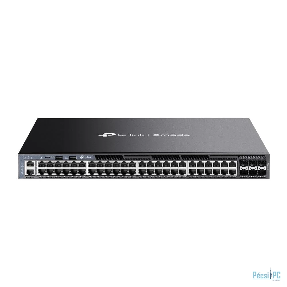 TP-Link SG6654X Omada 48-Port Gigabit Stackable L3 Managed Switch with 6 10G Slots