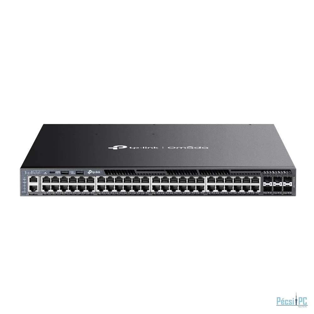 TP-Link SG6654XHP Omada 48-Port Gigabit Stackable L3 Managed PoE+ Switch with 6 10G Slots
