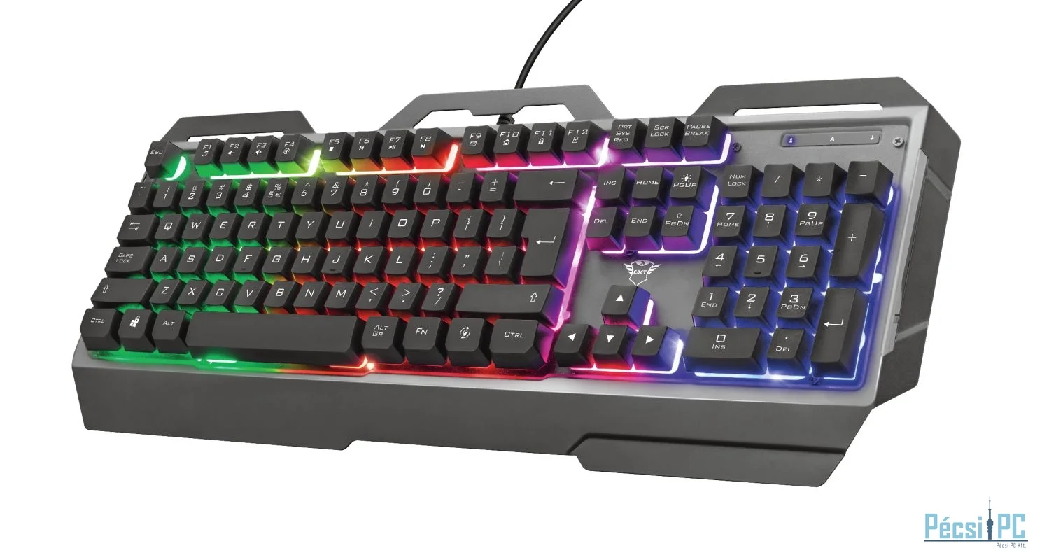 Trust GXT 856 Torac RGB Illuminated Gaming Keyboard Black HU