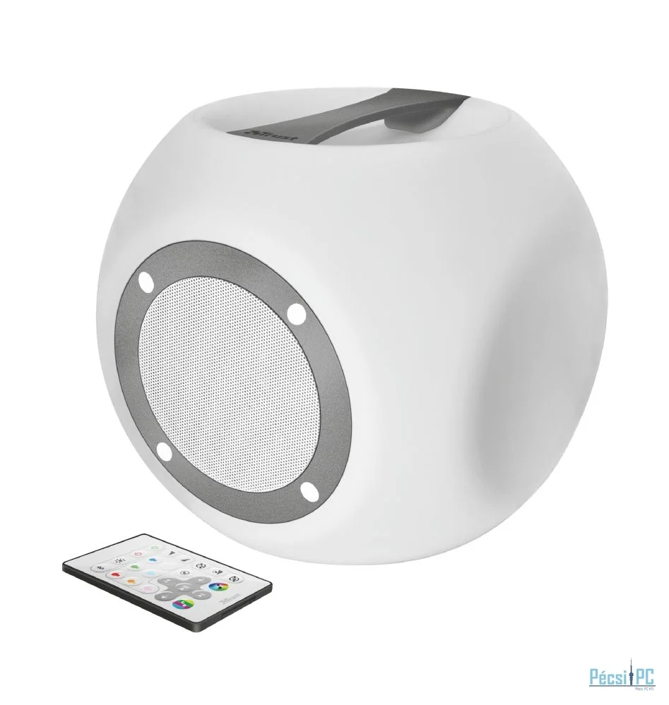 Trust Lara Wireless Bluetooth speaker with multi-colour party lights White