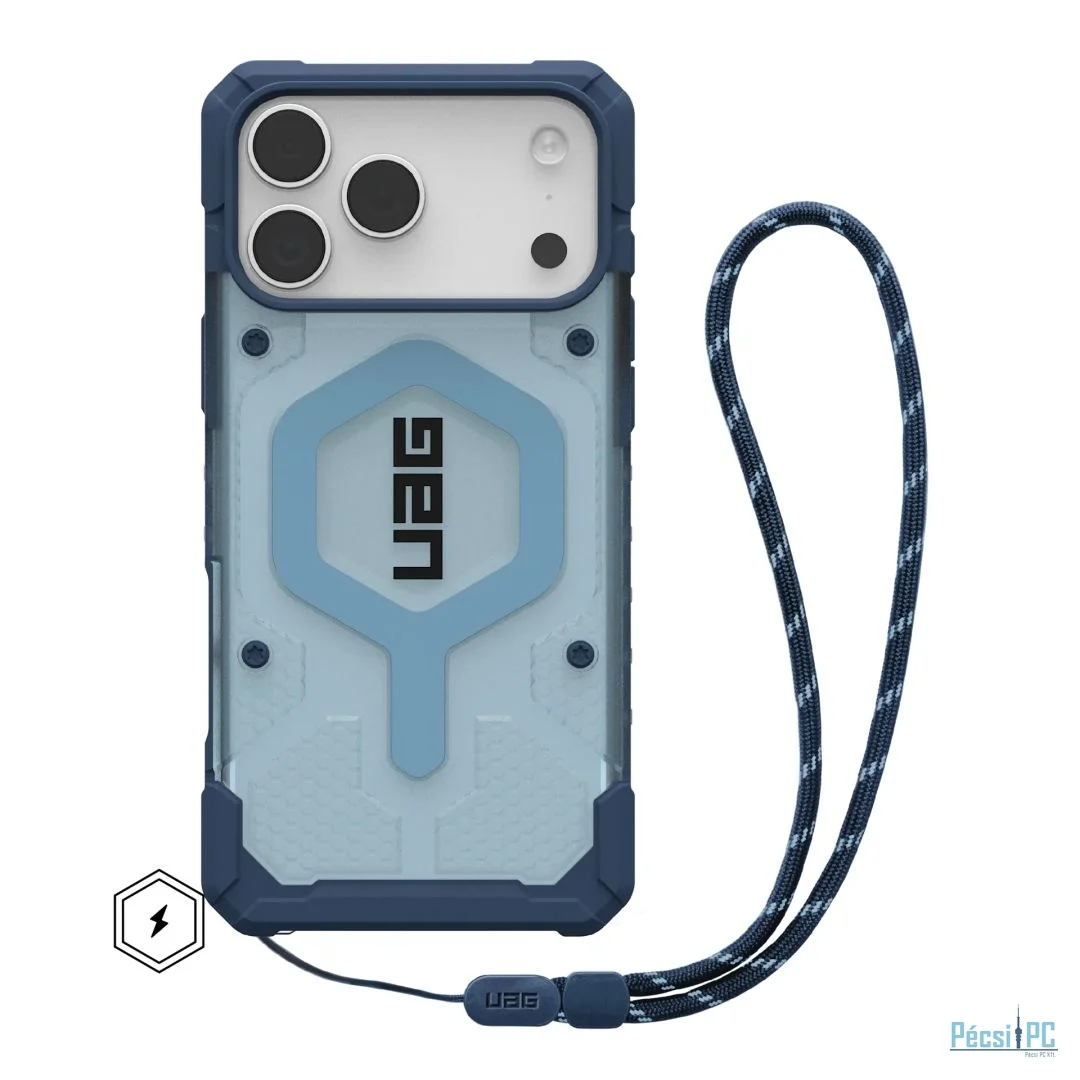 UAG Pathfinder Clear Magsafe case for iPhone 17 Pro Max Blues Lanyard
