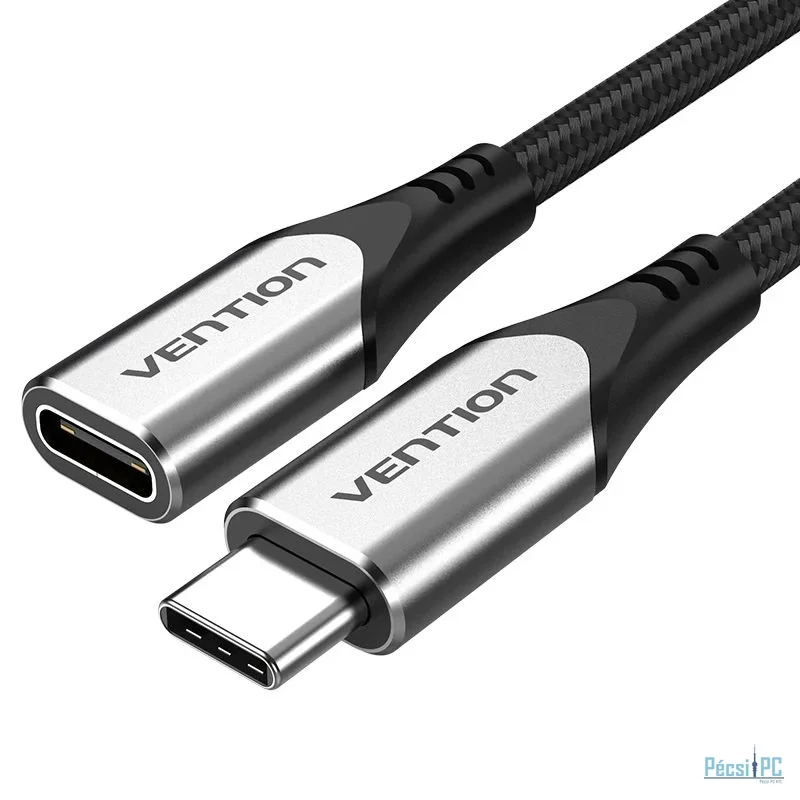 Vention Cotton Braided USB-C 3.1 Extension cable 1m Black