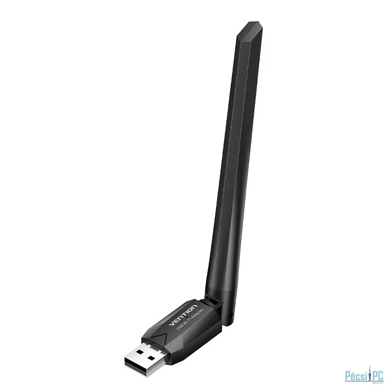 Vention KDTB0 AC650 USB Wi-Fi Dual Band Network Adapter With High Gain Antenna Black