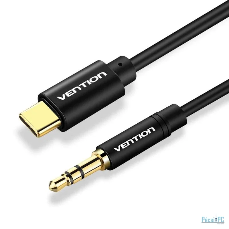 Vention USB-C Male to 3.5mm Male Audio Adapter cable 1m Black