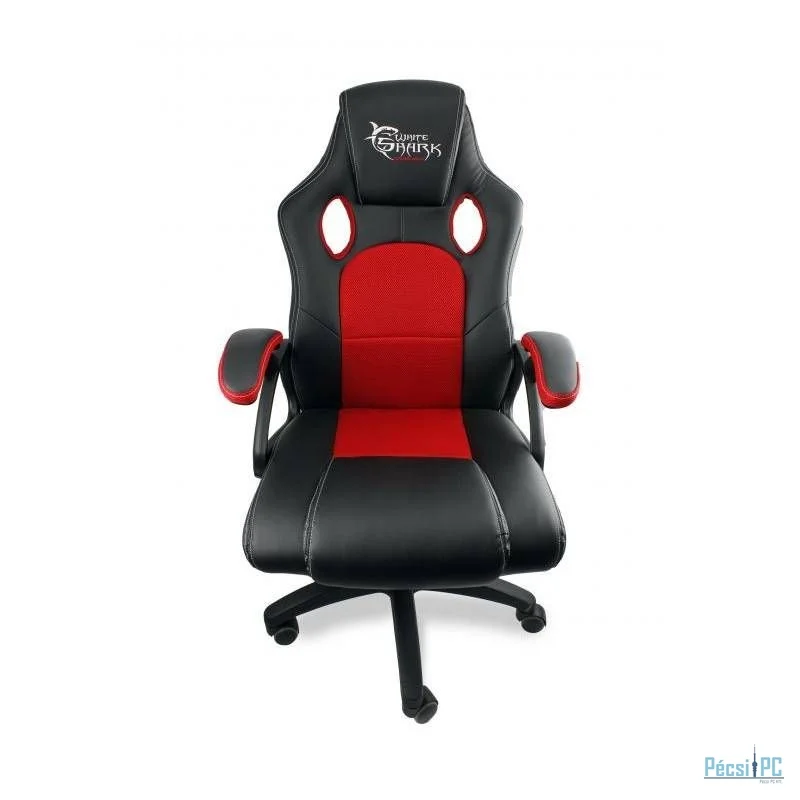 White Shark Kings Throne Gaming Chair Black/Red