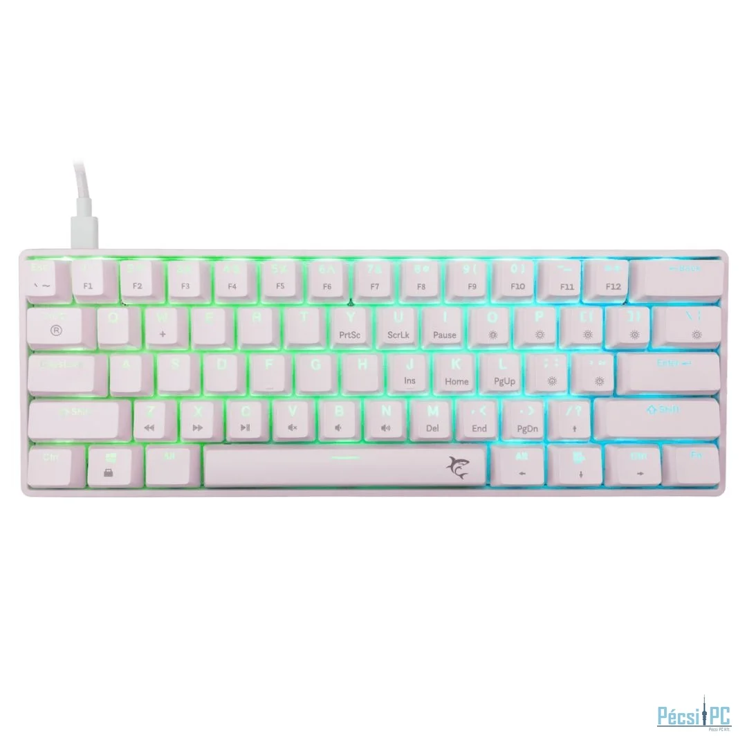 White Shark Shinobi 2 RGB Gaming keyboard White US