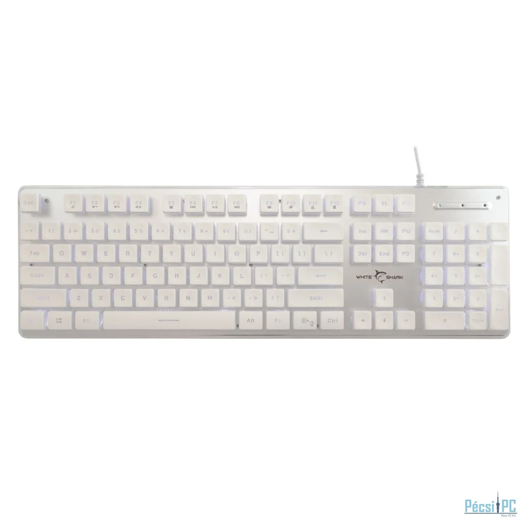 White Shark Tachi Gaming Keyboard White US
