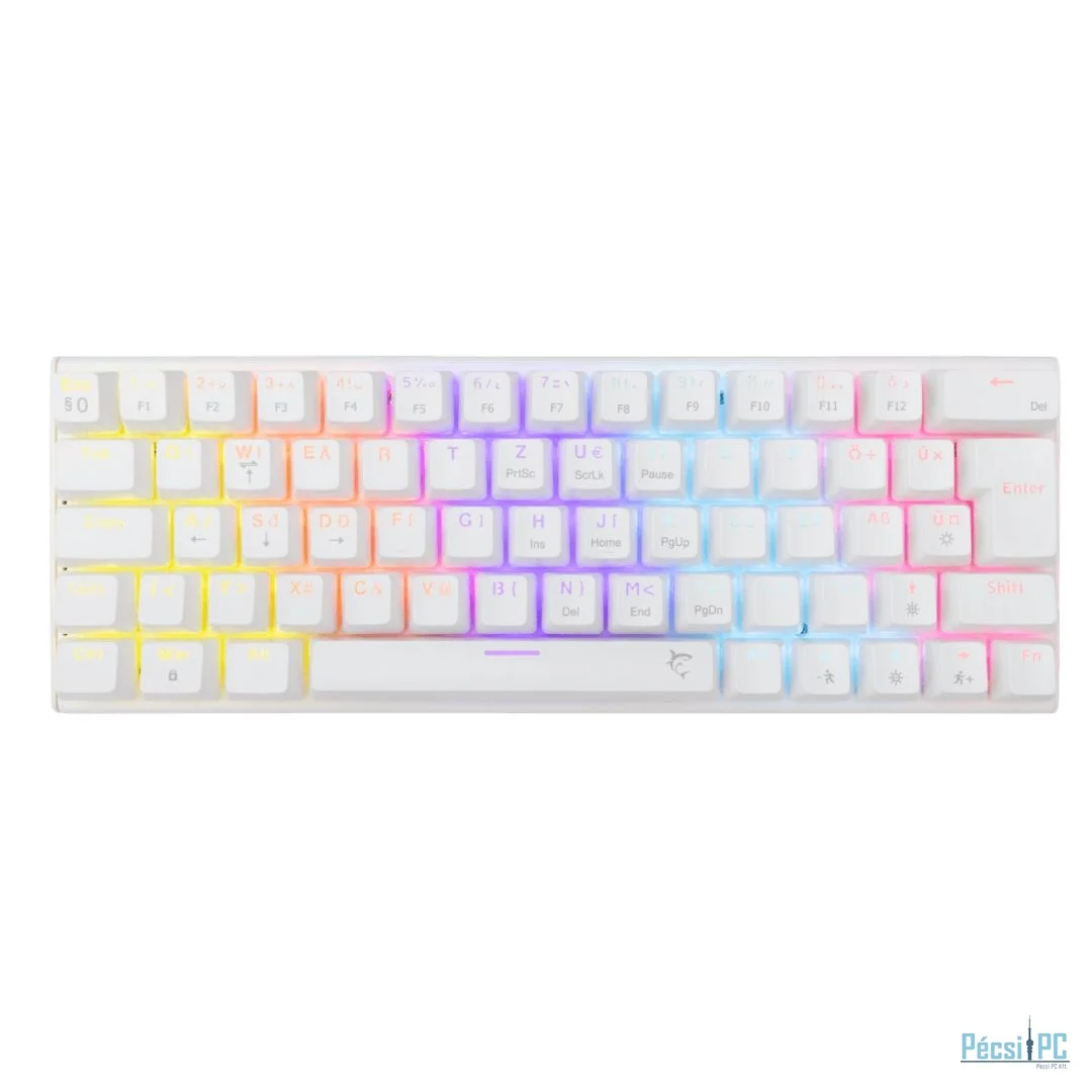 White Shark Wakizashi 2 Blue Switches Gaming Keyboard White HU