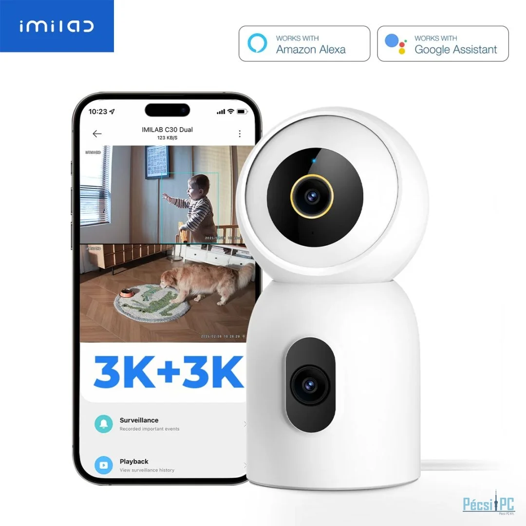Xiaomi Imilab C30 Dual 3K+3K WiFi Plug-in Indoor Camera