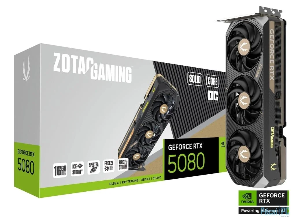Zotac RTX5080 16GB DDR7 Solid Corce OC