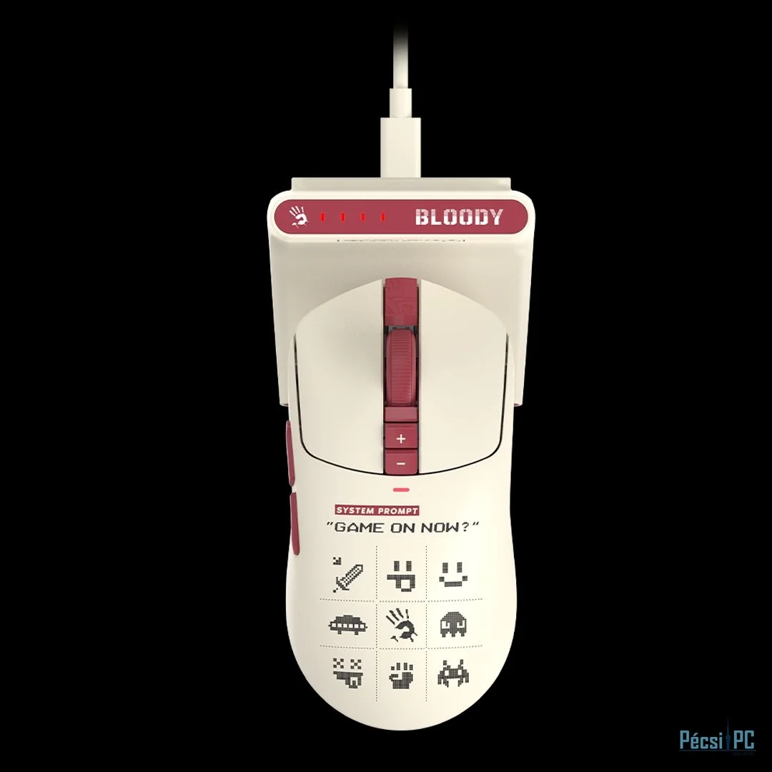 A4-Tech Bloody R72 Ultra Duo Wireless Mouse Pixels Red