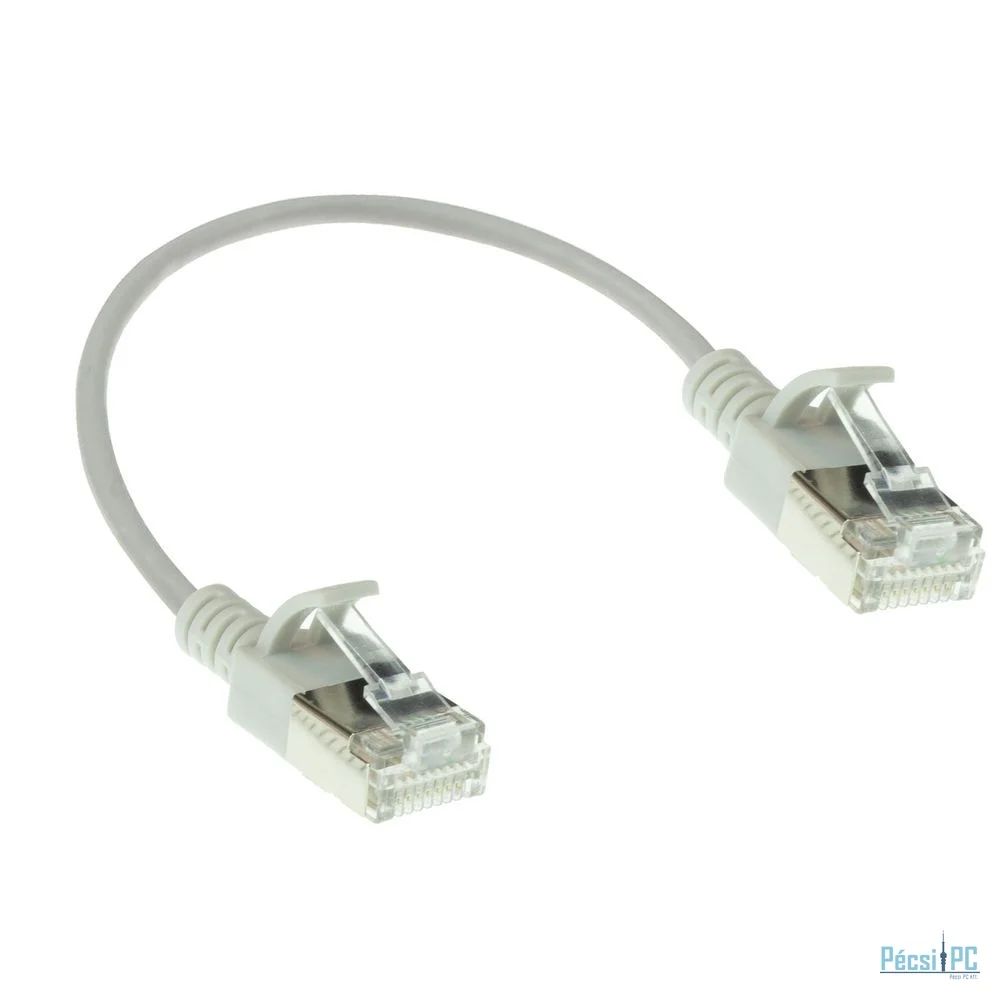 ACT CAT6A U-FTP Patch Cable 0,15m Grey