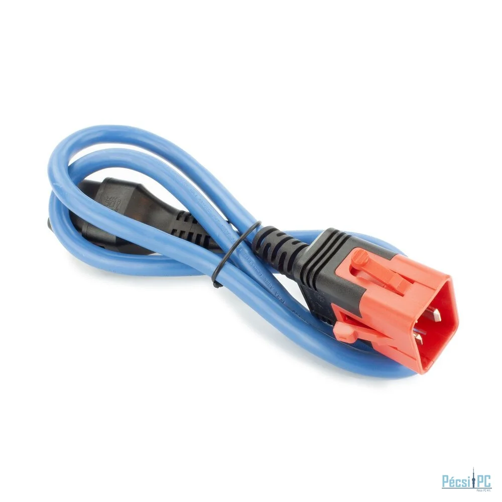 ACT Powercord C19 IEC Lock - C20 IEC Lock Dual Locking 1m Blue
