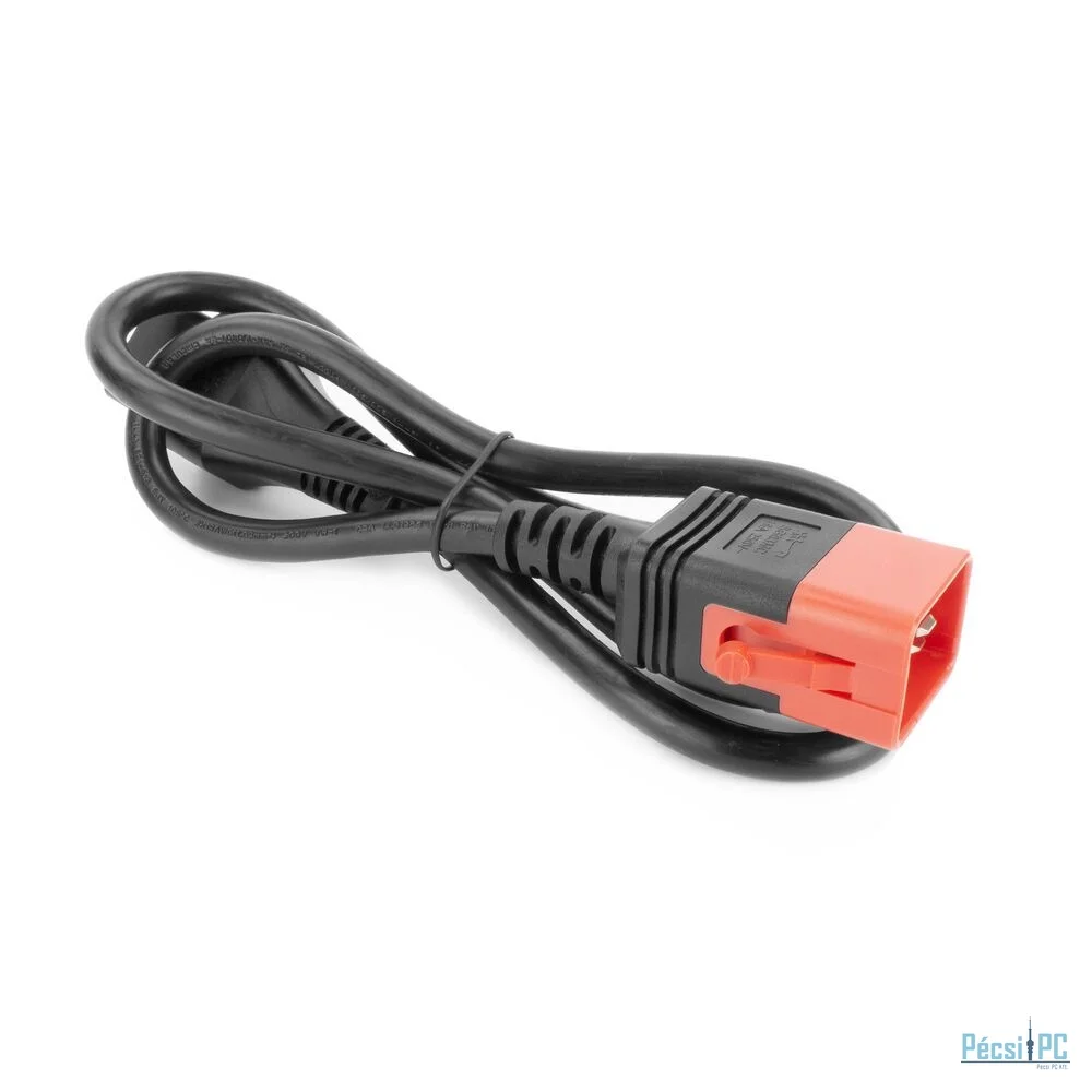 ACT Powercord C19 IEC Lock - C20 IEC Lock Dual Locking 2m Black