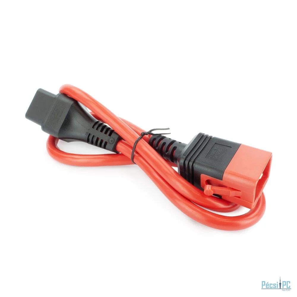 ACT Powercord C19 IEC Lock - C20 IEC Lock Dual Locking 3m Red