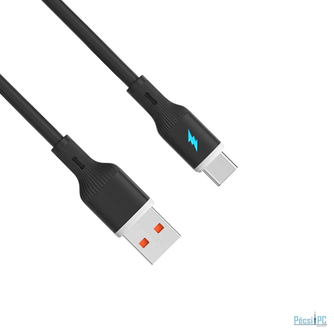 Akyga AK-USB-62 USB-A to USB-C 18W Cable 1m Black
