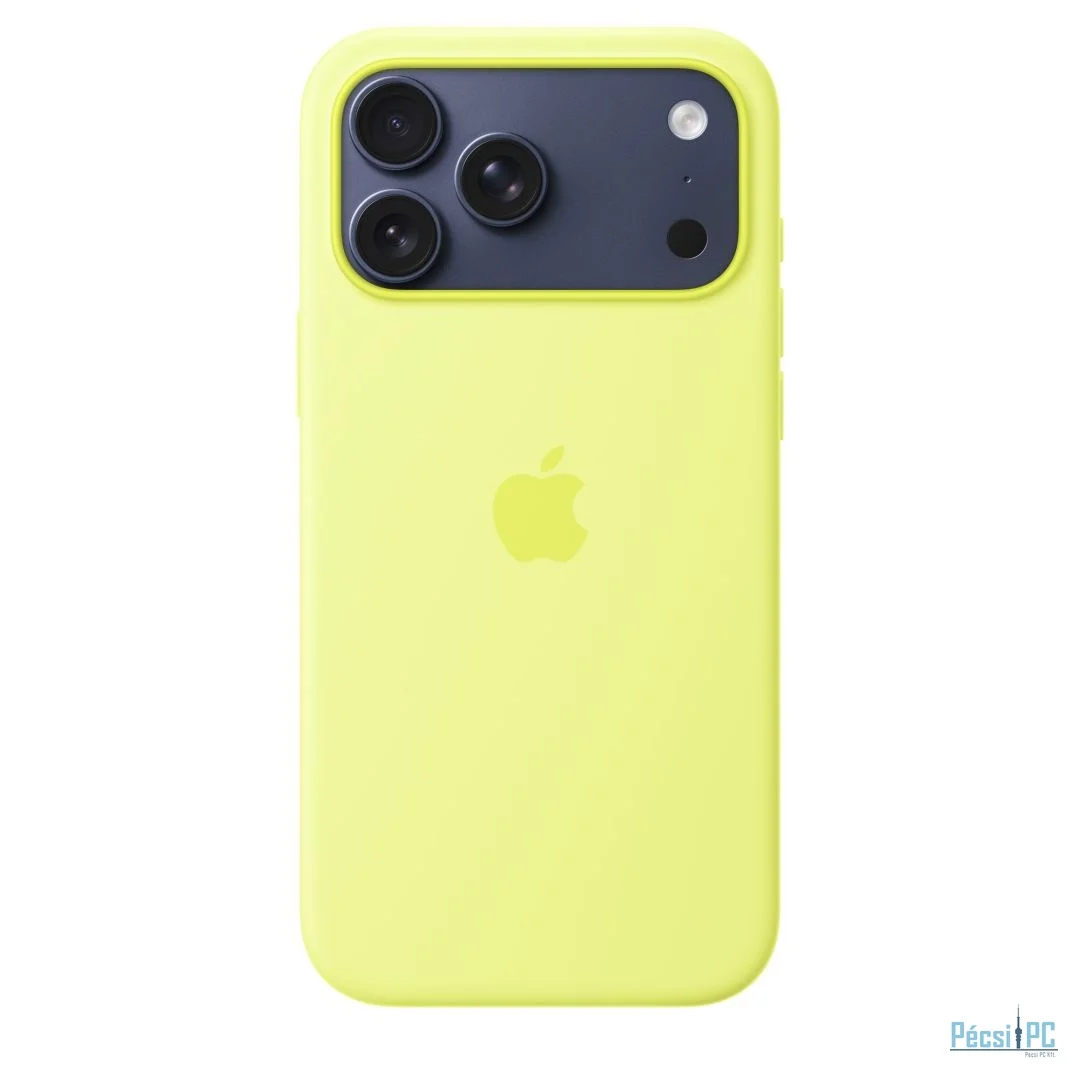 Apple iPhone 17 Pro Max Silicone Case with MagSafe Neon Yellow