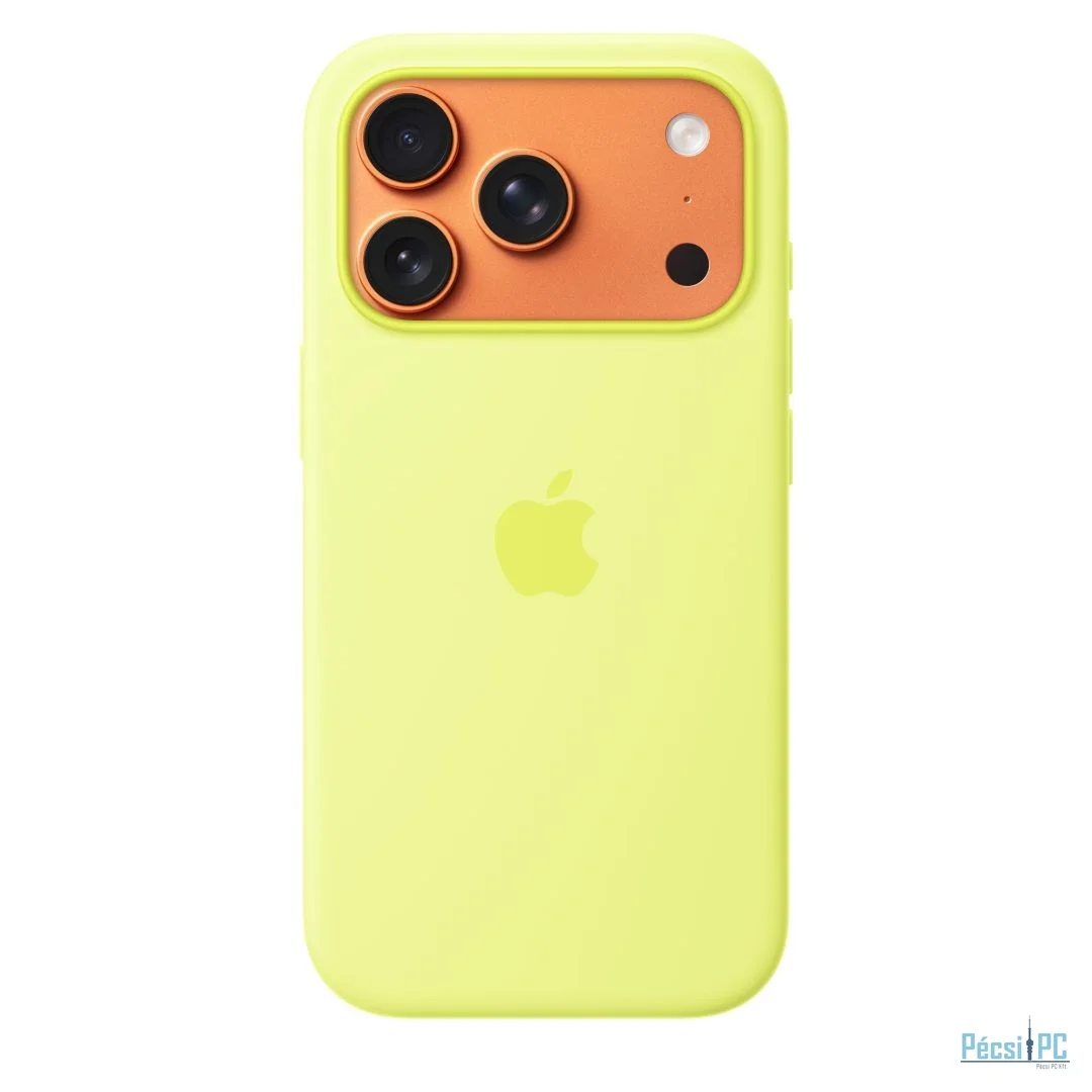 Apple iPhone 17 Pro Silicone Case with MagSafe Neon Yellow