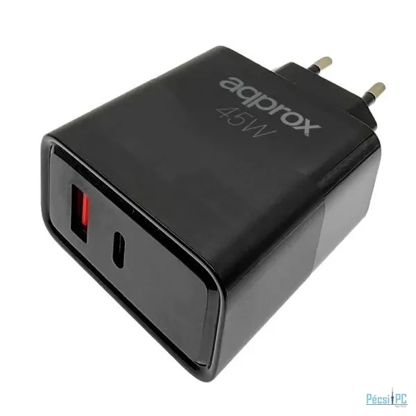 Approx APPUSBWALL45W Wall Charger Black
