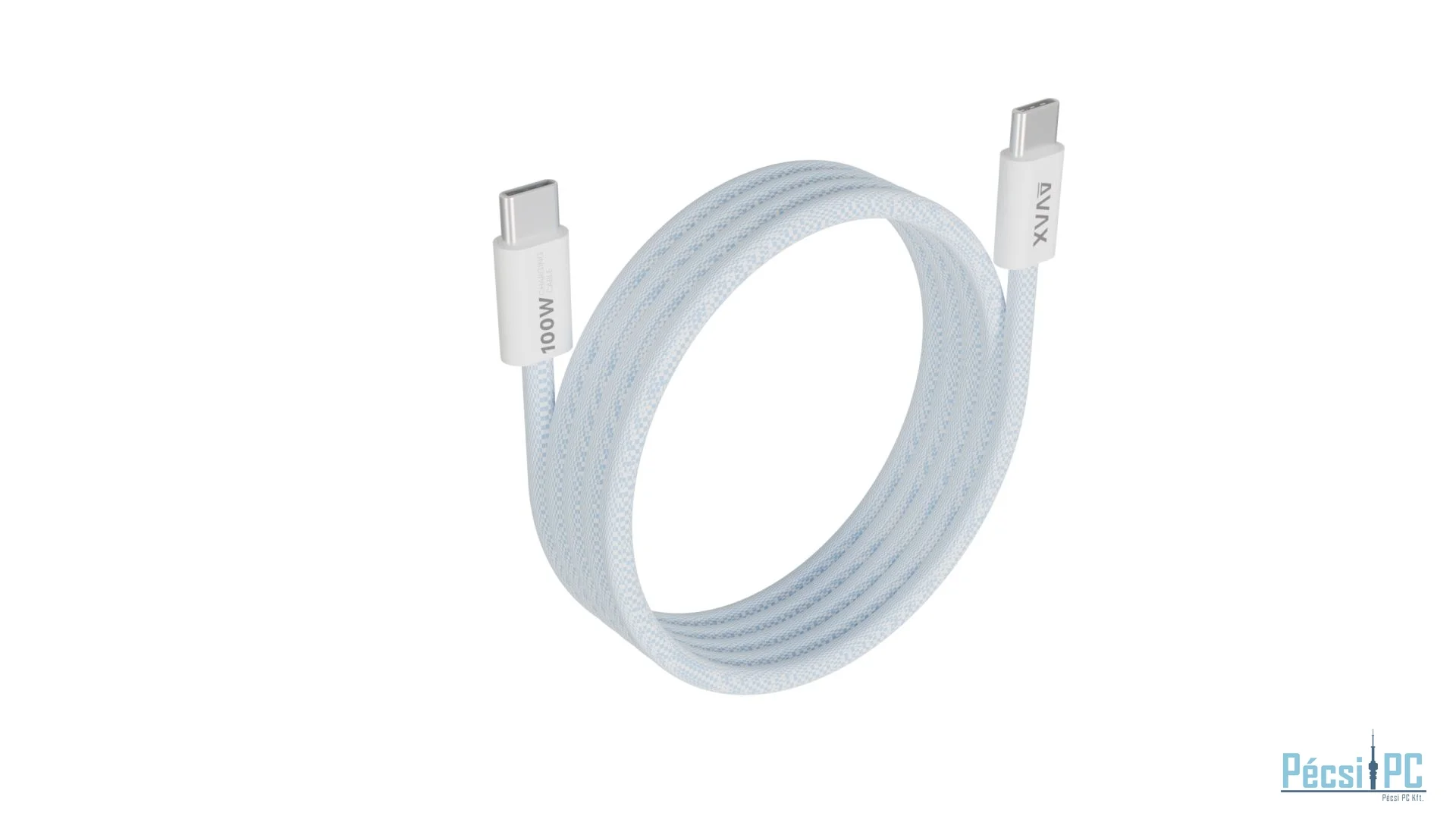 Avax CB610LB MAGNETY 100W USB-C Magnetic Charger 1m Light Blue