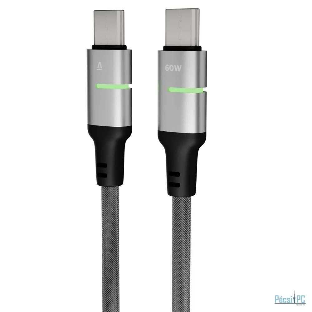 Avax CB633 STEELY LED USB-C 2m Black
