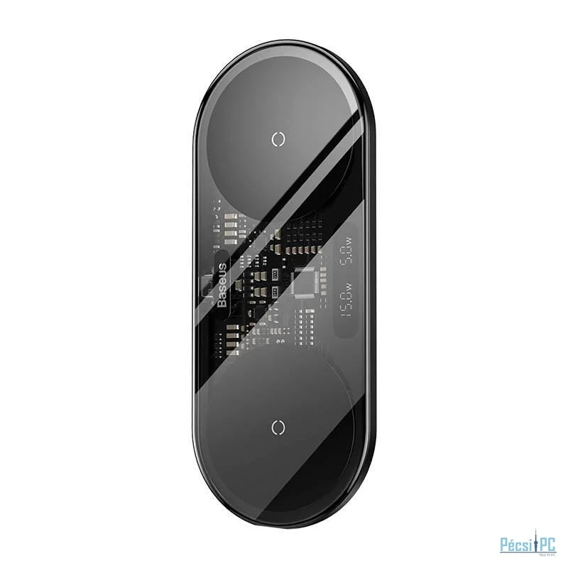 Baseus Digital LED Display Wireless Charger Black