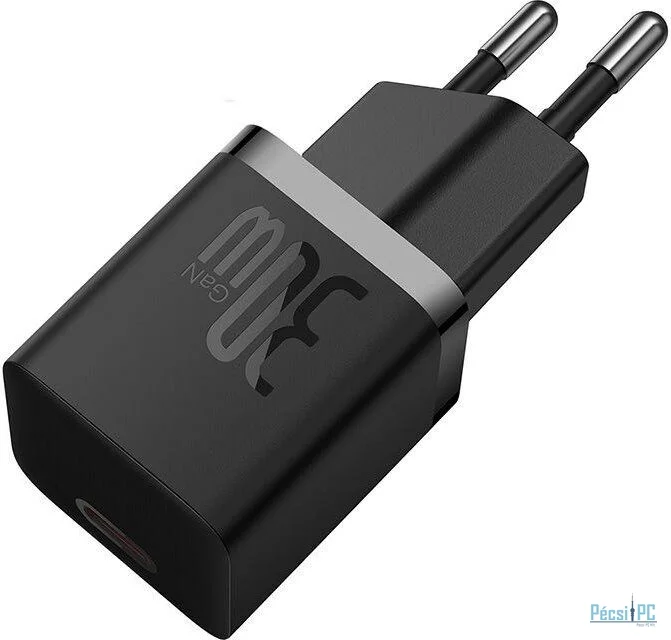 Baseus P10110902113-01 USB-C GaN5 mini 30W mains charger Black