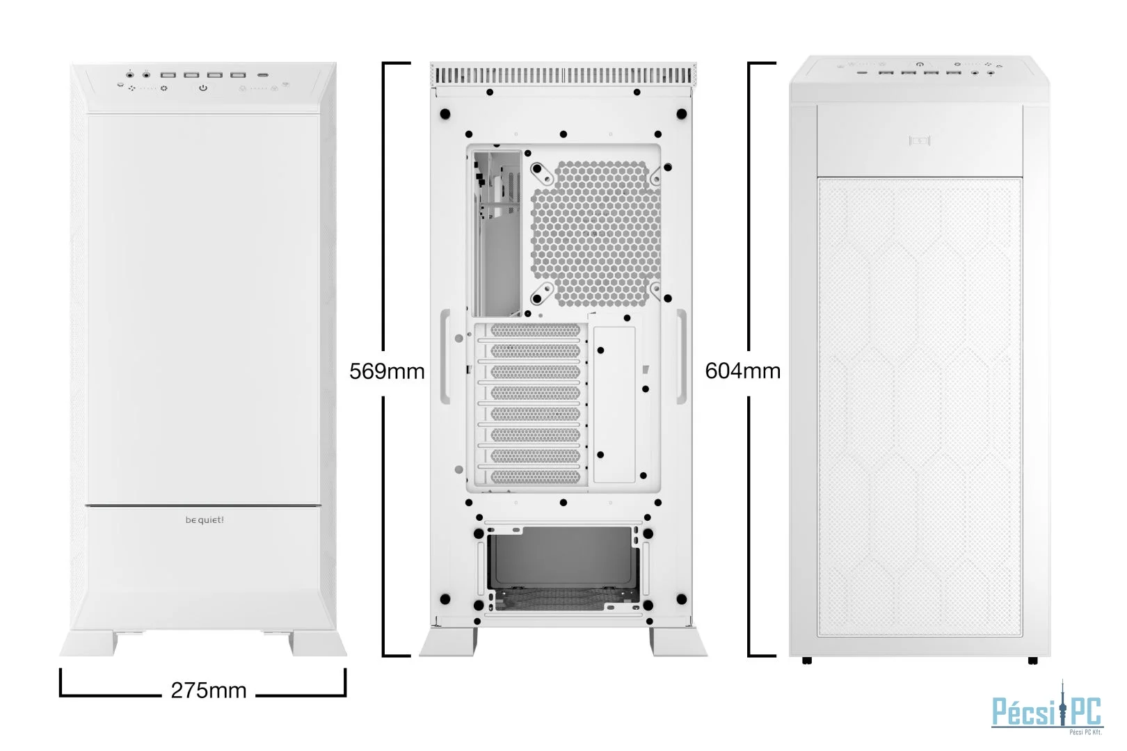 Be quiet! Dark Base Pro 901 Tempered Glass White