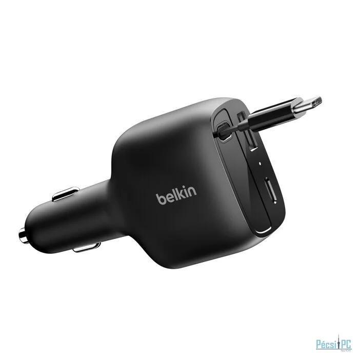 Belkin Retractable Car Charger 75W Black