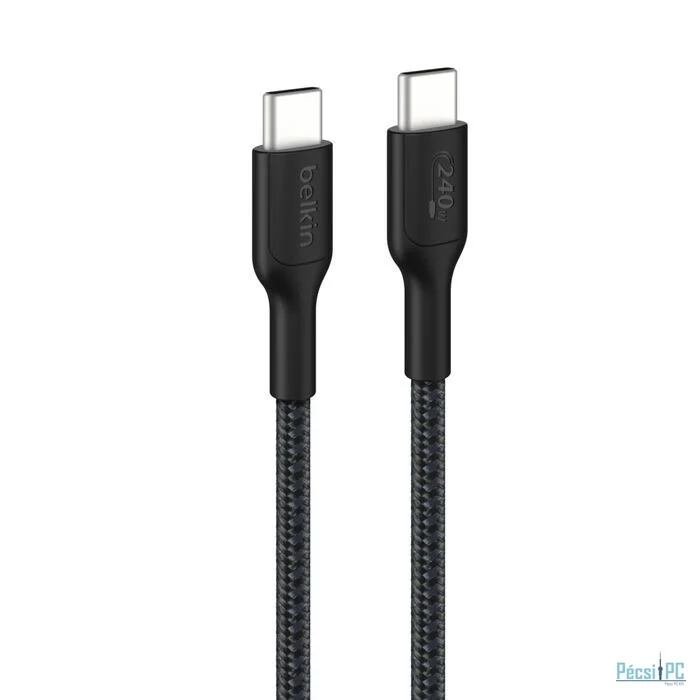 Belkin USB-C to USB-C Braided Cable 240W 1m Black