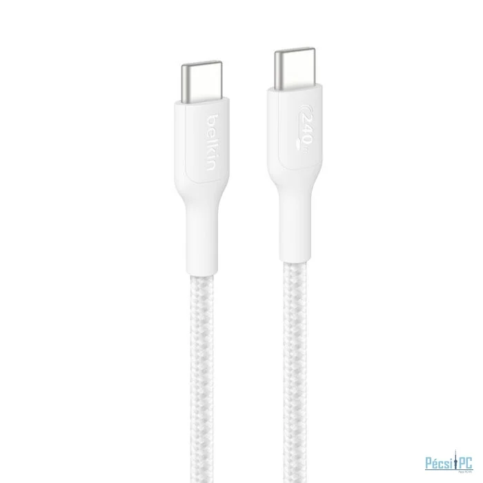 Belkin USB-C to USB-C Braided Cable 240W 2m White