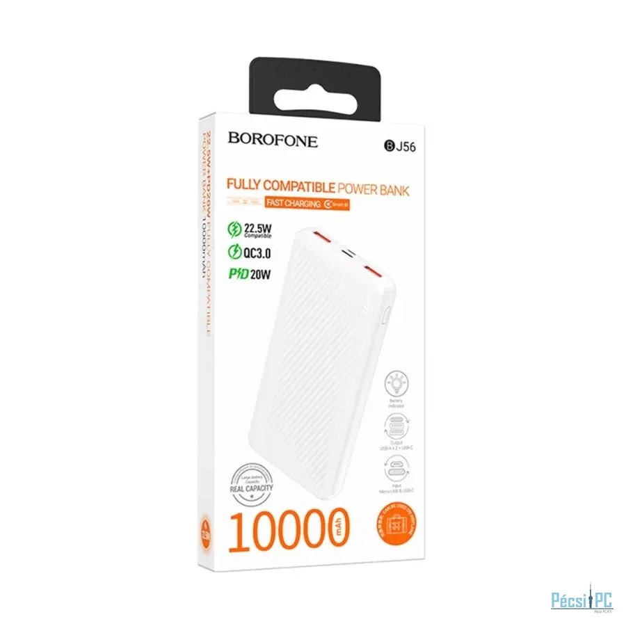 BOROFONE BJ56 10000mAh PowerBank White