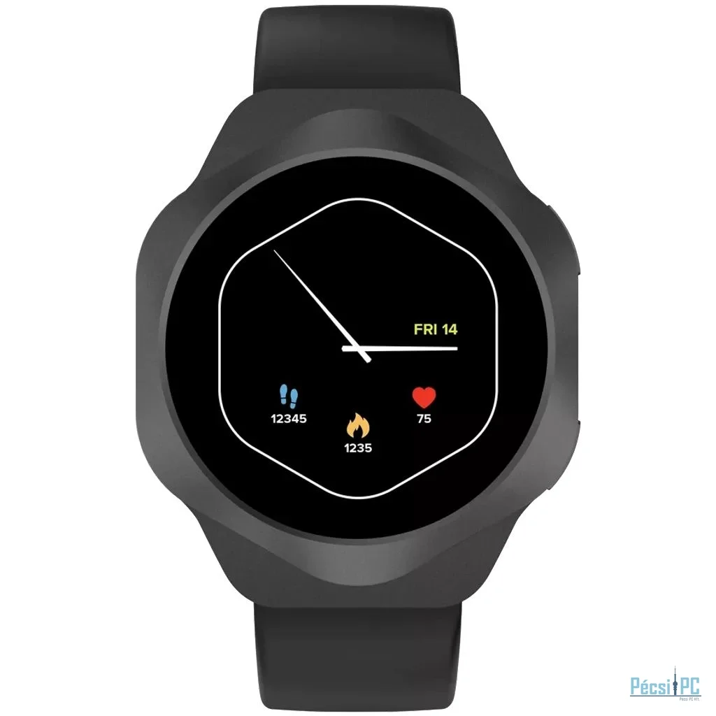 Canyon SW-88 Hexagon Smart Watch Black