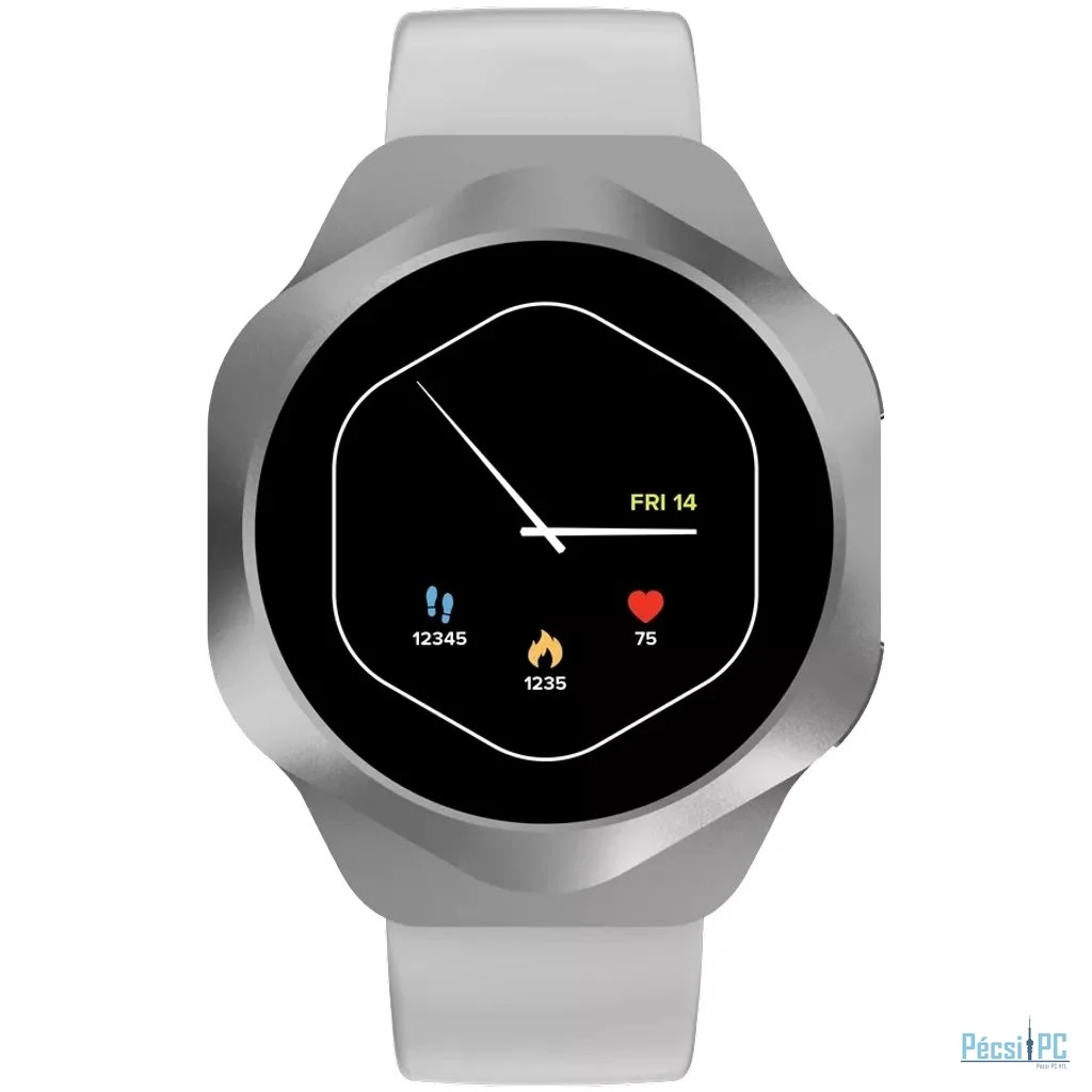 Canyon SW-88 Hexagon Smart Watch Silver