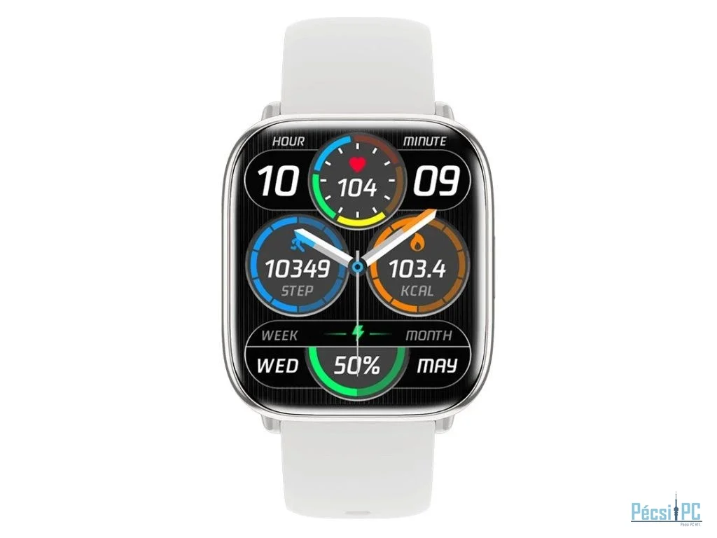 Carneo Proxima HR+ Smartwatch Silver/White