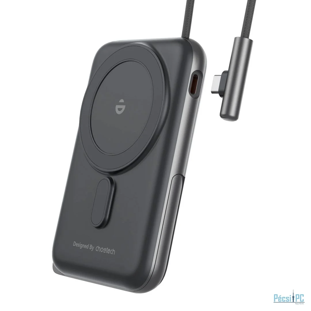 Choetech  B735 10000mah 20W Magnetic Powerbank with Bracket & USB-C Cable & Power Display Black