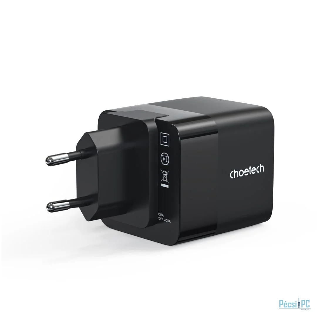 Choetech  PD6091 65W GaN Charger with Telescopic Module EU Black