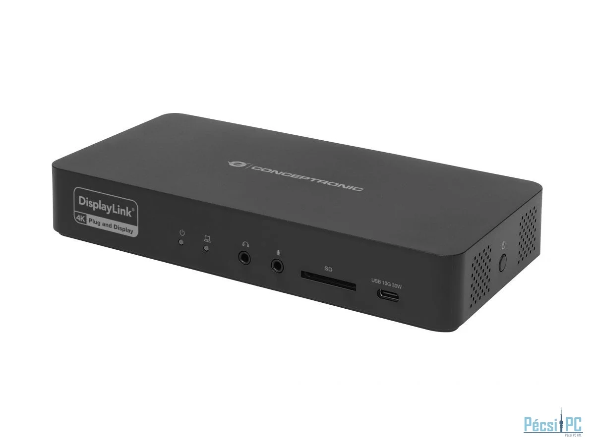 Conceptronic  DONN31B 17-in-1 DisplayLink Docking Station USB 3.2 Gen 2