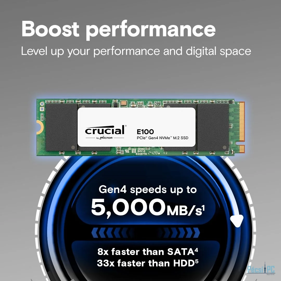 Crucial 2TB M.2 2280 NVMe E100