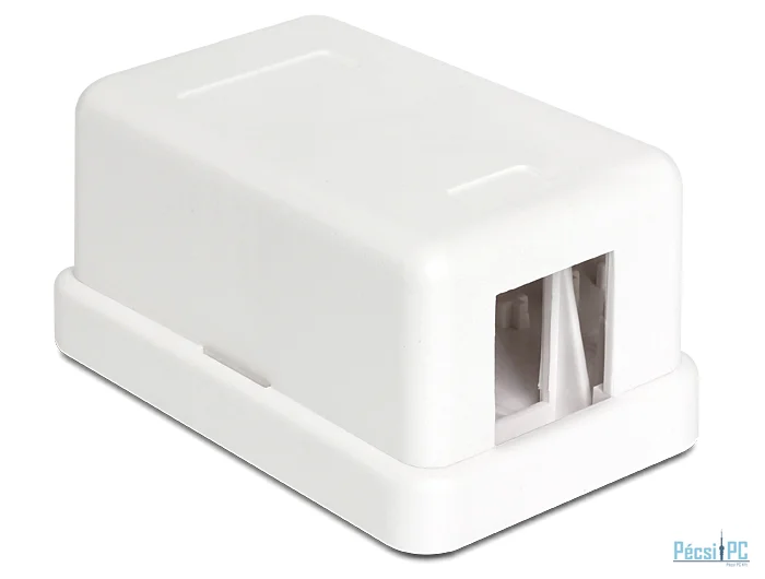 DeLock Keystone Surface Mounted Box 1 Port White