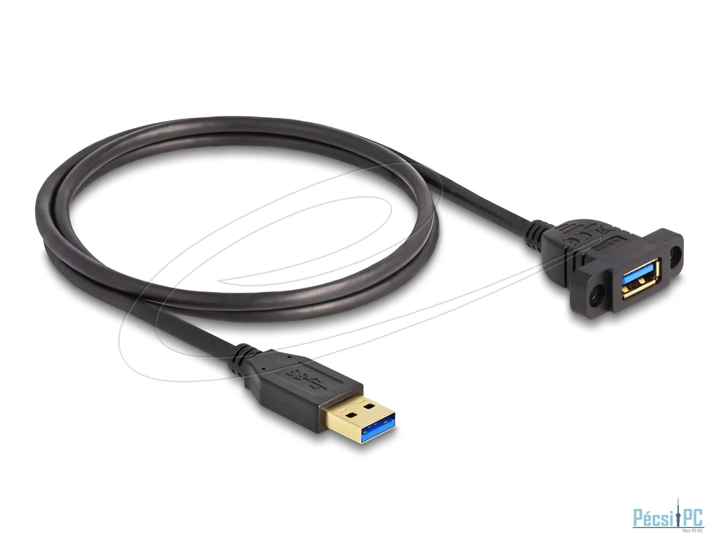 DeLock SuperSpeed USB-A 3.2 cable 1m Black