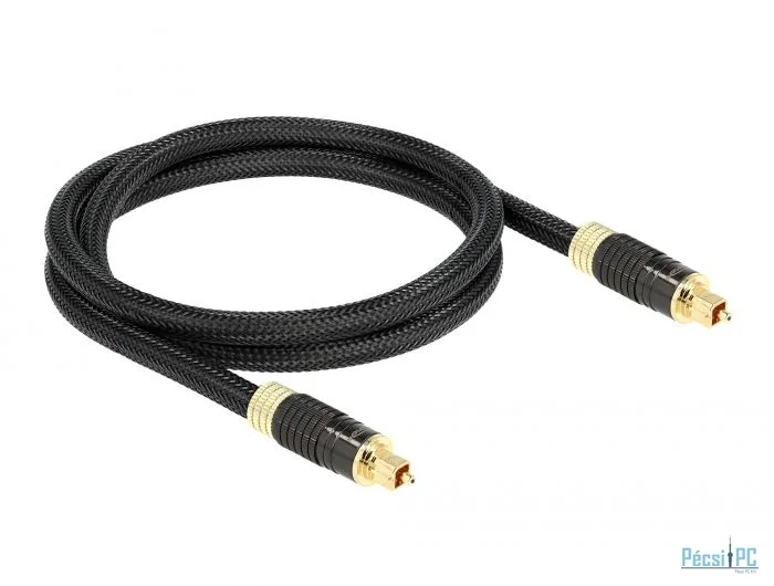 DeLock Toslink Standard Cable male - male 1m Black