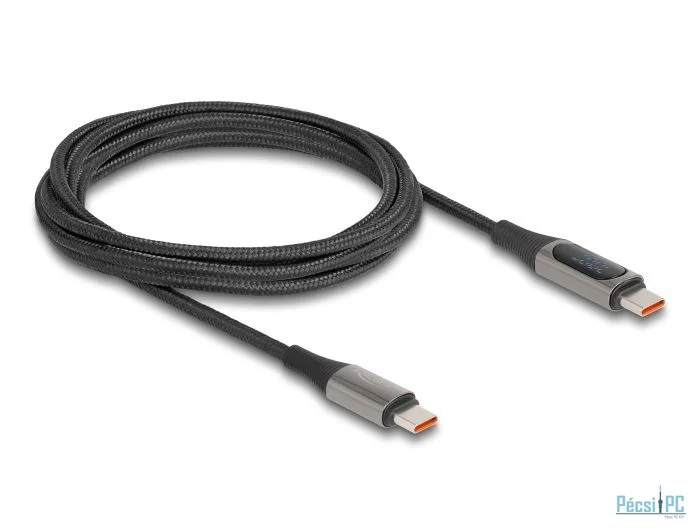 DeLock USB-C to USB-C male/male cable 2m Black