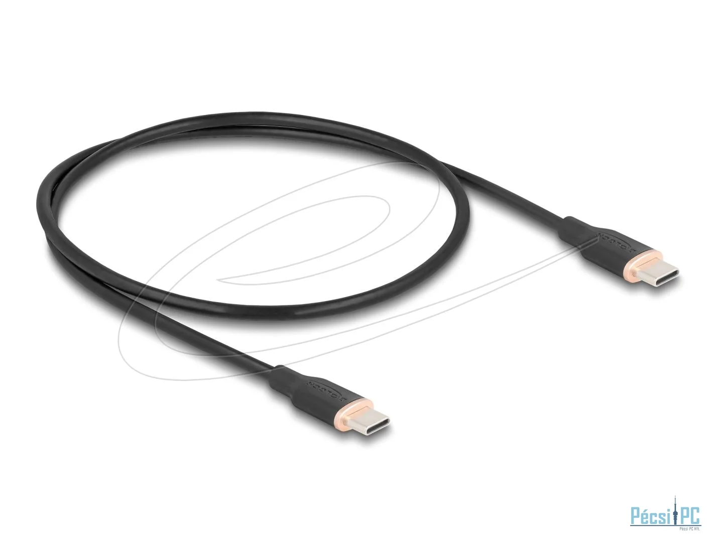 DeLock USB cable USB-C to USB-C 0,5m Black
