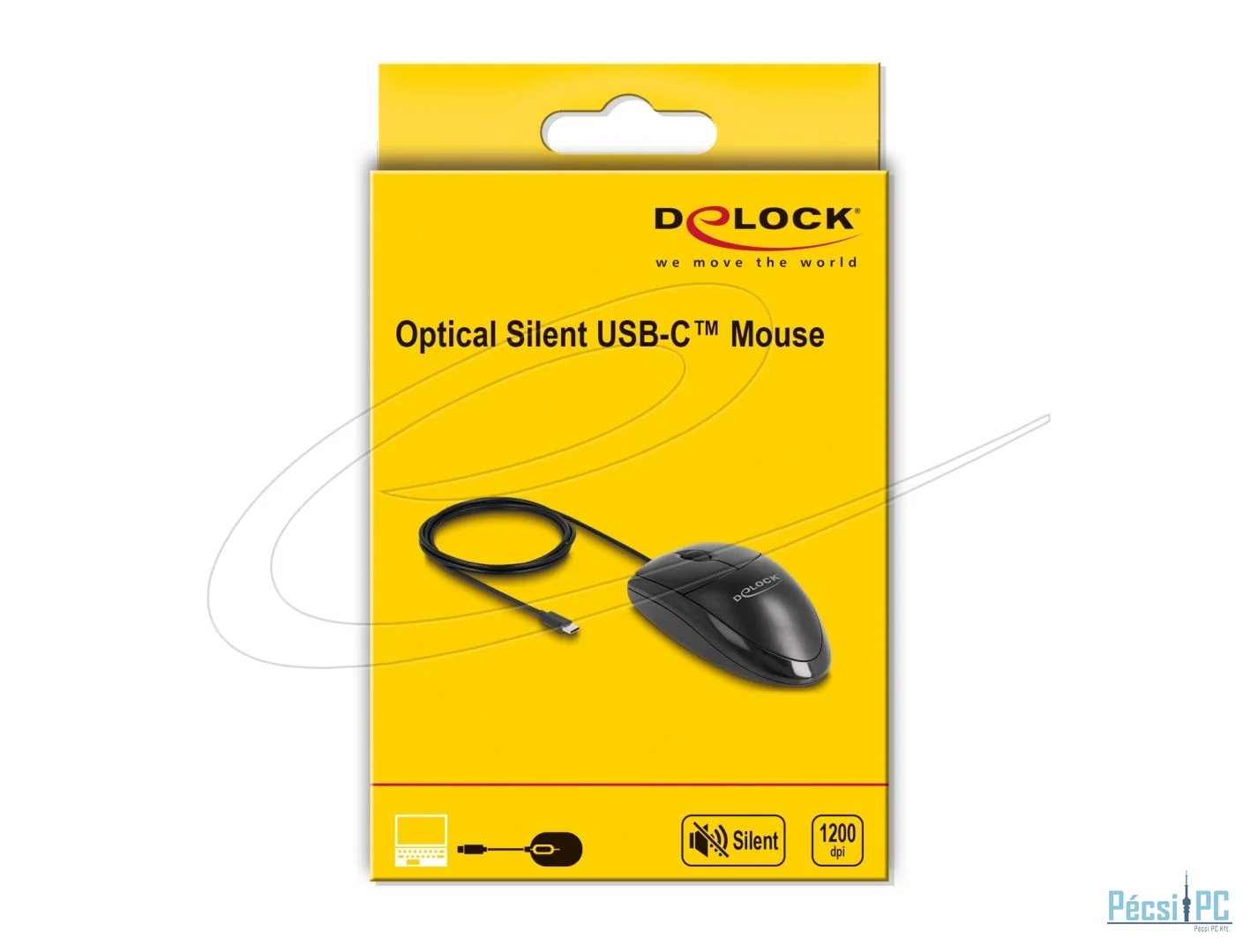 DeLock USB Type-C Mouse Black