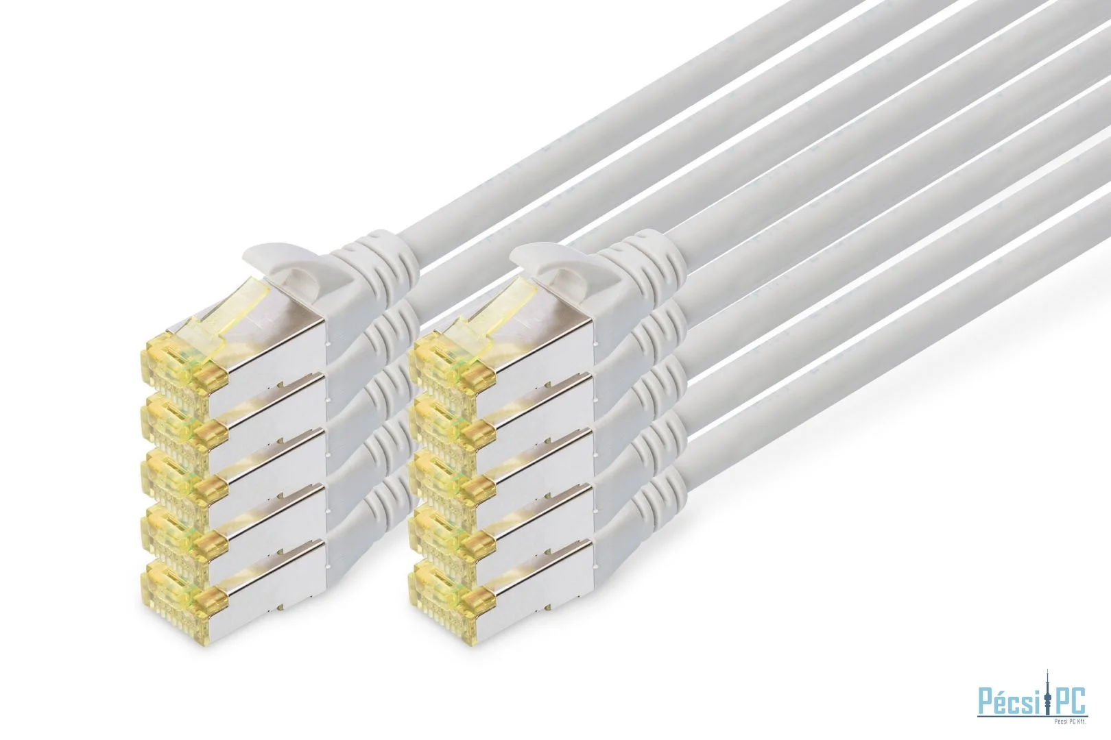 Digitus CAT6A S-FTP Patch Cable 2m Grey (10db)